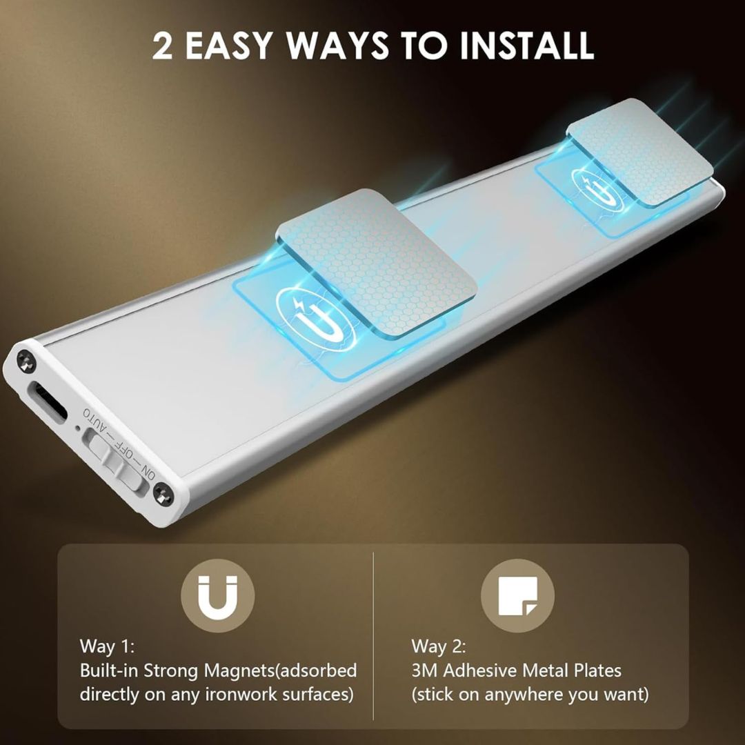 LED PIR Motion Sensor Cabinet With USB Rechargeble