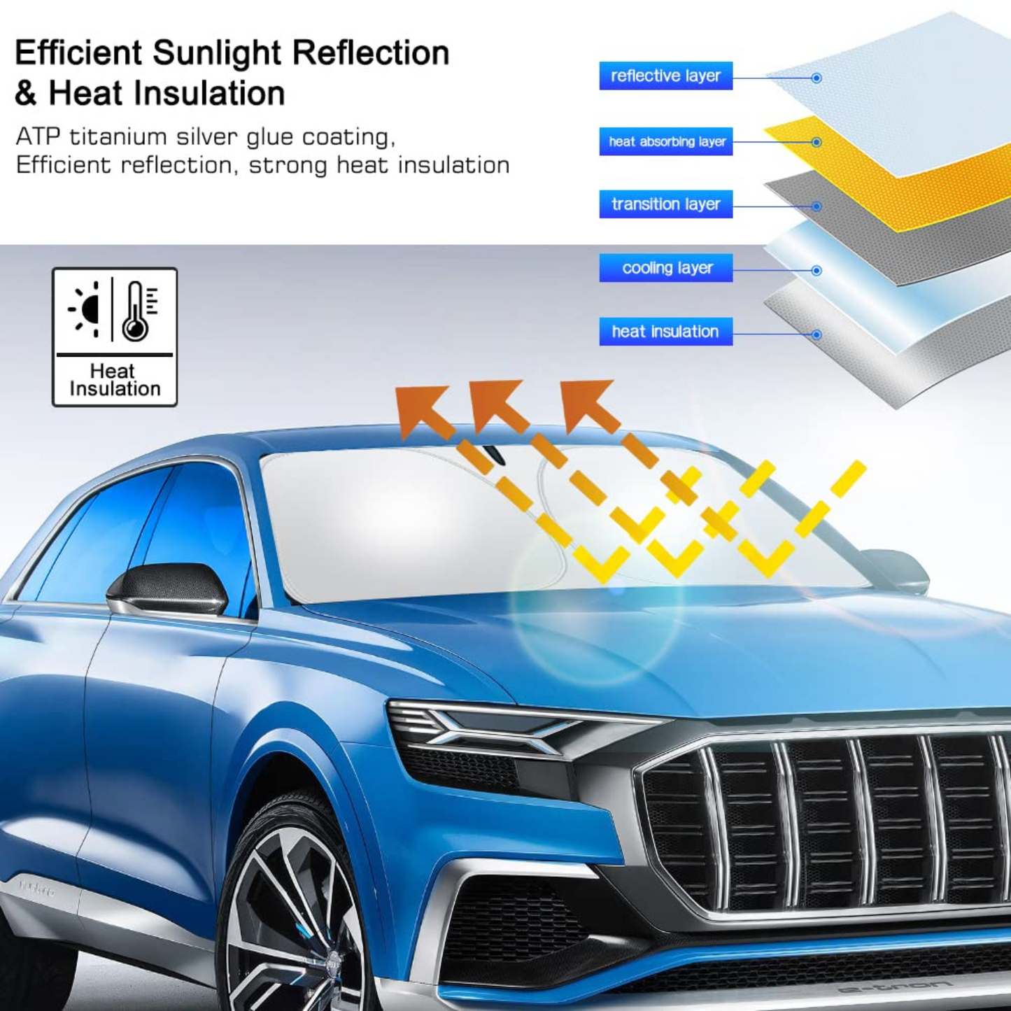 Folding Car Window Sunshade Cover