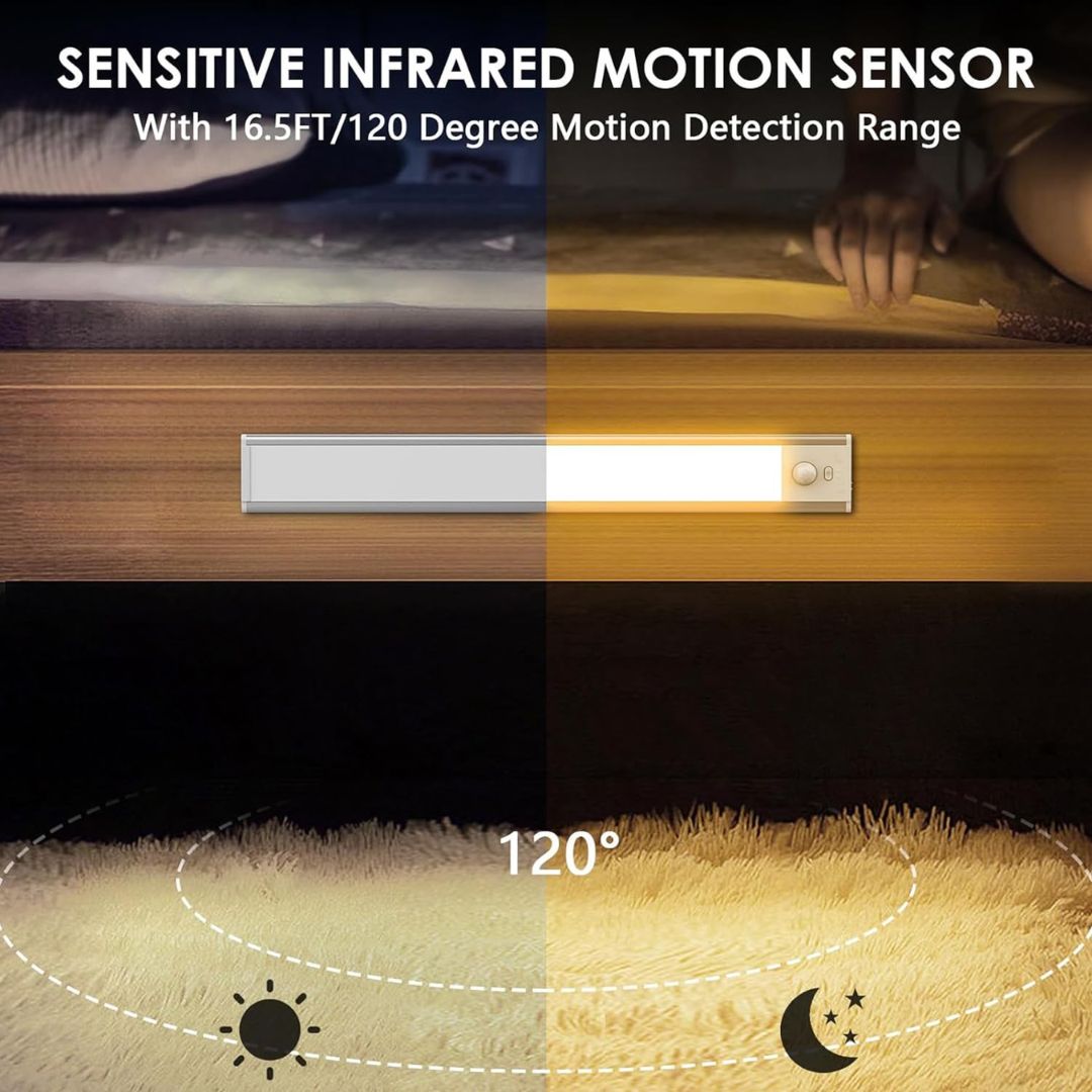 LED PIR Motion Sensor Cabinet With USB Rechargeble