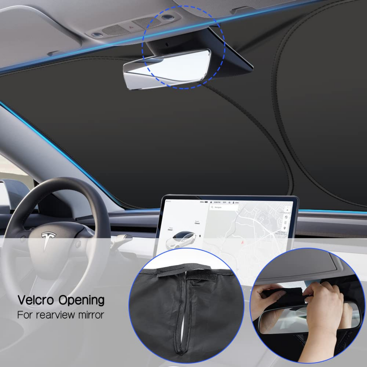 Folding Car Window Sunshade Cover