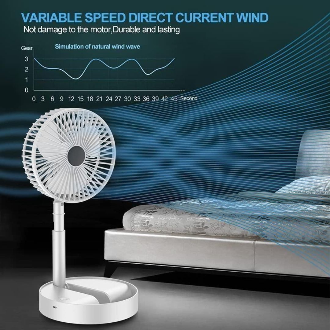 Adjustable & Rechargeable Standing Fan