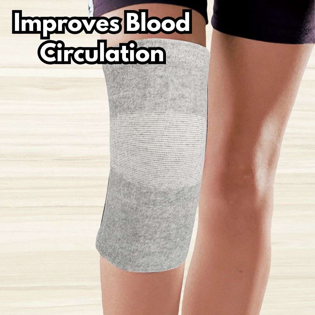 Unisex Bamboo Charcoal Elastic Warm Knee Sleeves