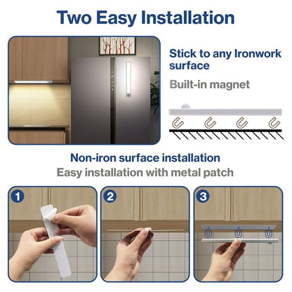 LED PIR Motion Sensor Cabinet  With USB Rechargeble