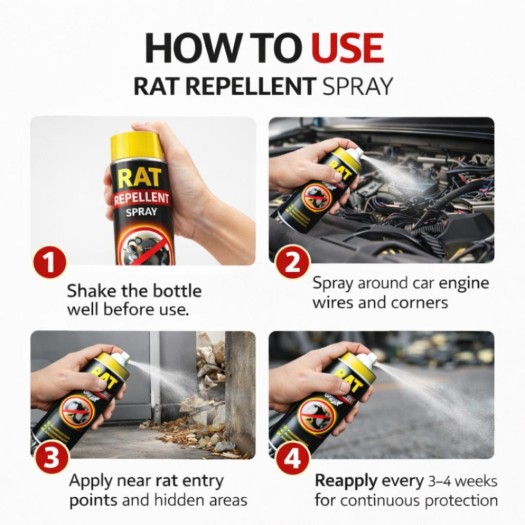 Powerful Rat Repellent Spray - Buy 1 Get 1 Free