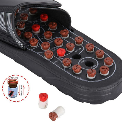 Acupressure and Magnetic Therapy Paduka Slippers for Full Body Blood Circulation For Men and Women