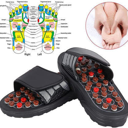 Acupressure and Magnetic Therapy Paduka Slippers for Full Body Blood Circulation For Men and Women