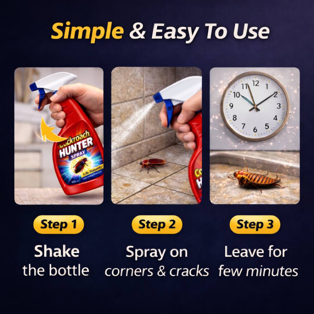Cockroach Hunter Spray – Buy 1 Get 1 Free