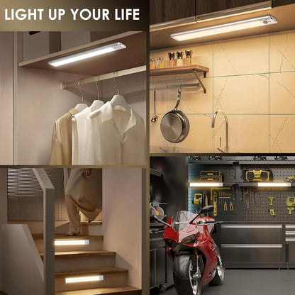 LED PIR Motion Sensor Cabinet  With USB Rechargeble