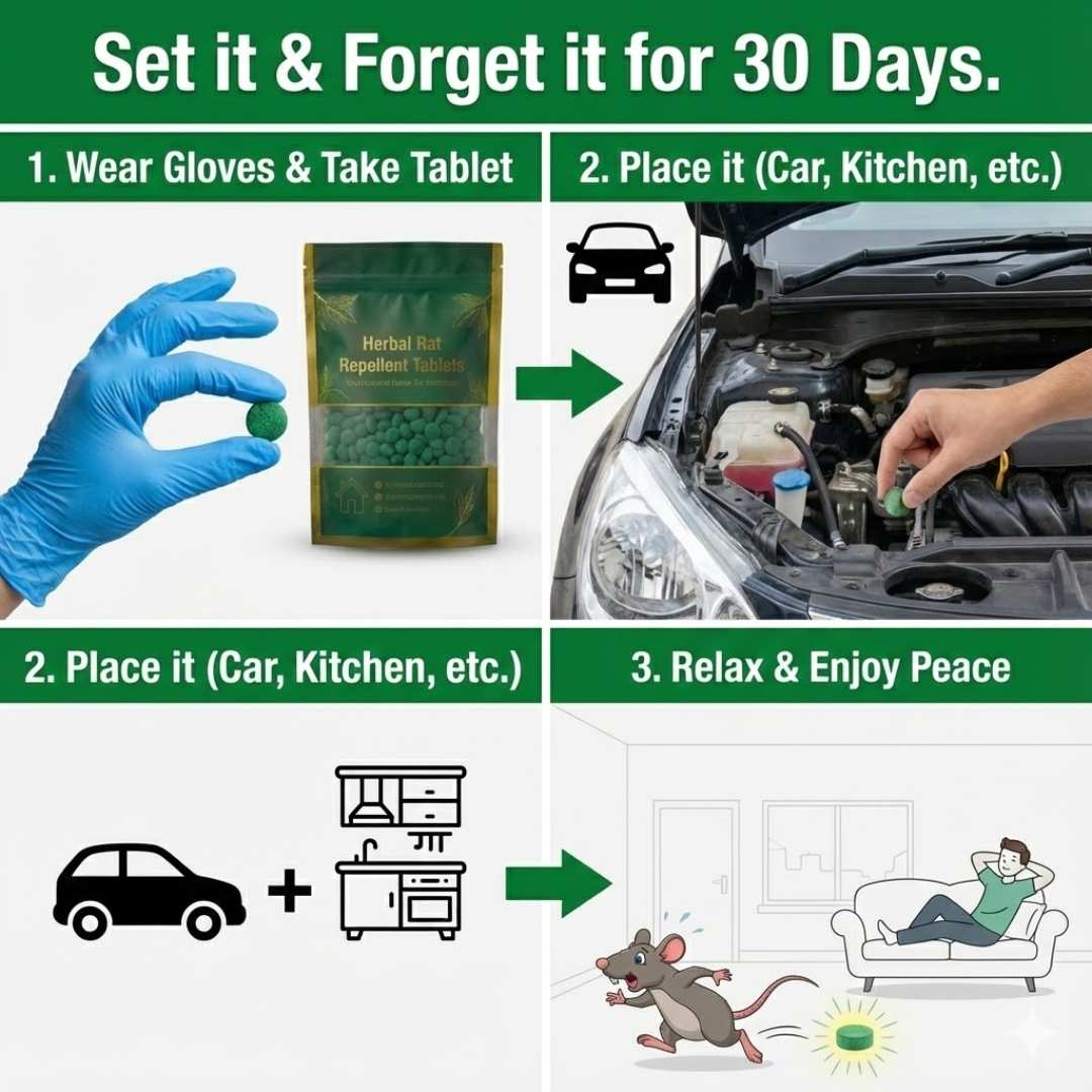Herbal Rat Repellent Tablets | Buy 1 Get 2 Free