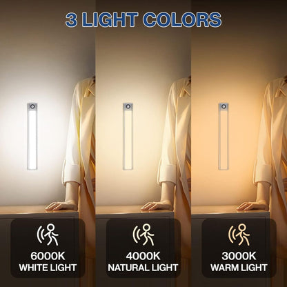 LED PIR Motion Sensor Cabinet  With USB Rechargeble