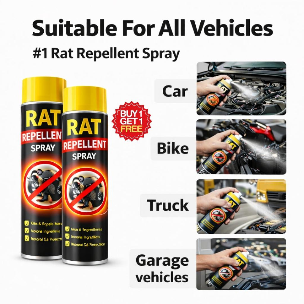 Powerful Rat Repellent Spray - Buy 1 Get 1 Free