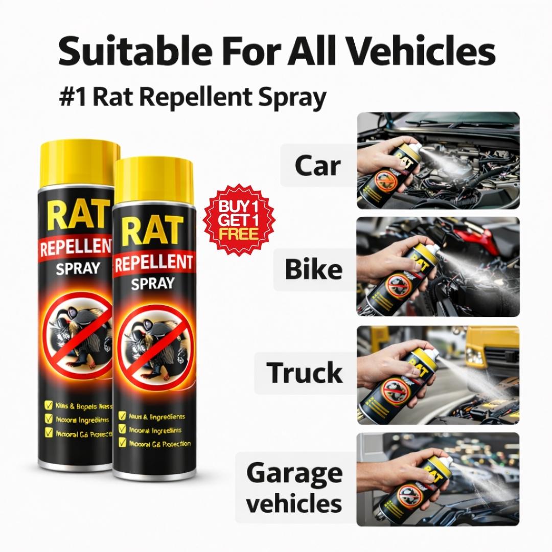 Powerful Rat Repellent Spray - Buy 1 Get 1 Free