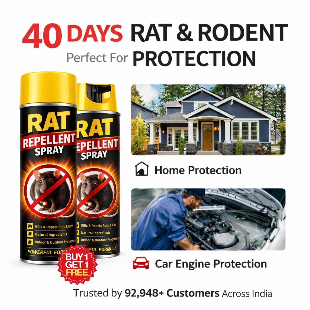 Powerful Rat Repellent Spray - Buy 1 Get 1 Free