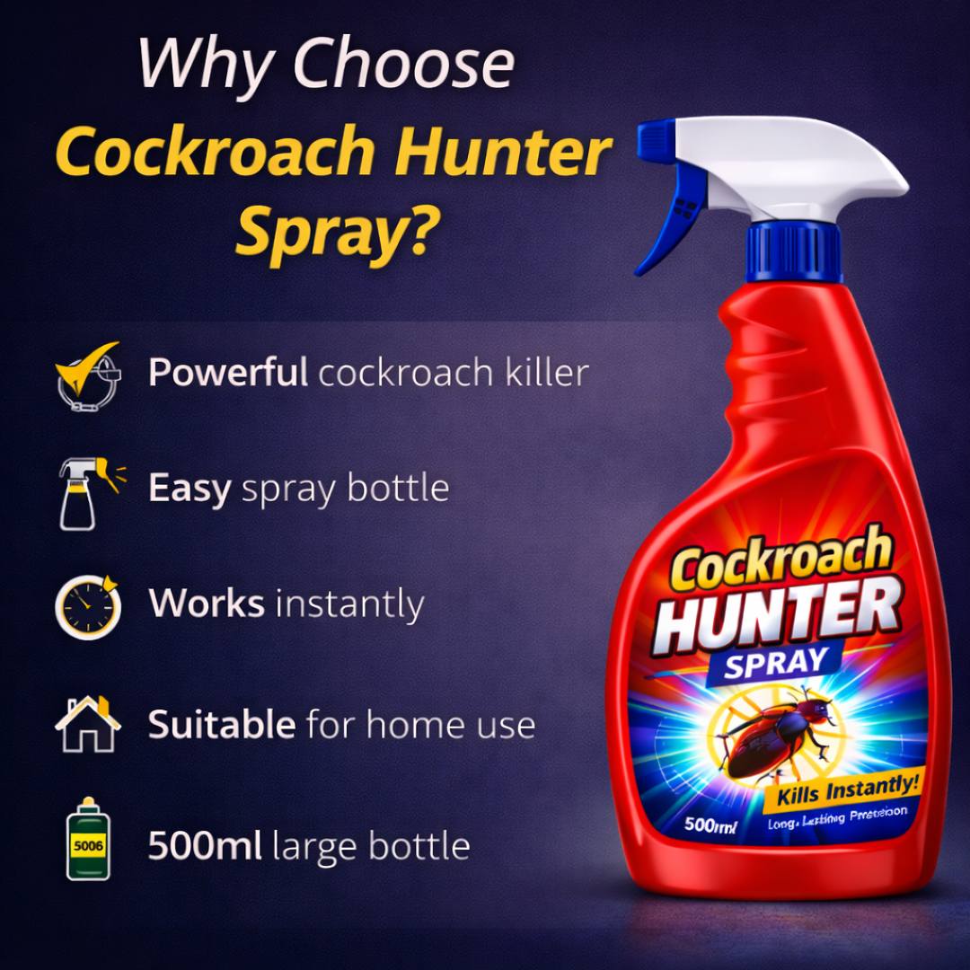 Cockroach Hunter Spray – Buy 1 Get 1 Free