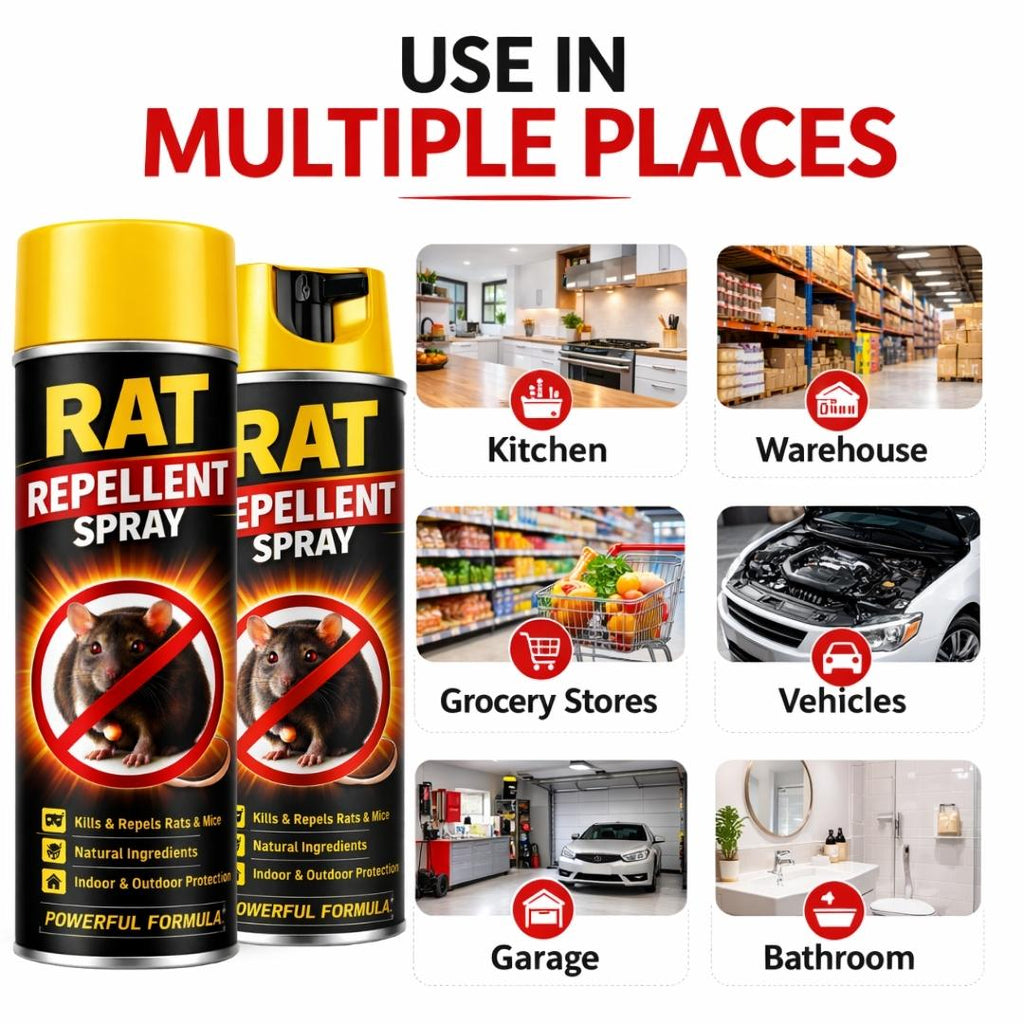 Powerful Rat Repellent Spray - Buy 1 Get 1 Free